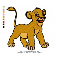 Lion Kid Embroidery Animal_37